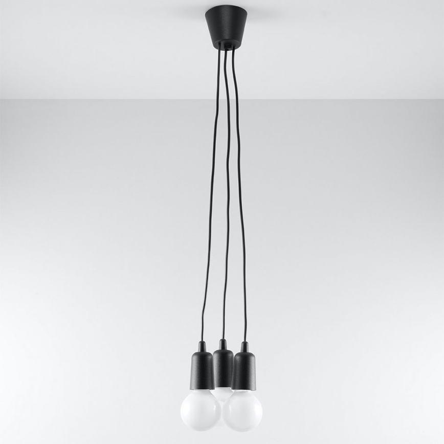 Kronleuchter an Schnur DIEGO 3xE27/60W/230V