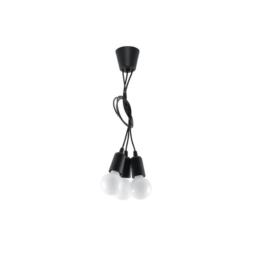 Kronleuchter an Schnur DIEGO 3xE27/60W/230V