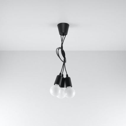 Kronleuchter an Schnur DIEGO 3xE27/60W/230V