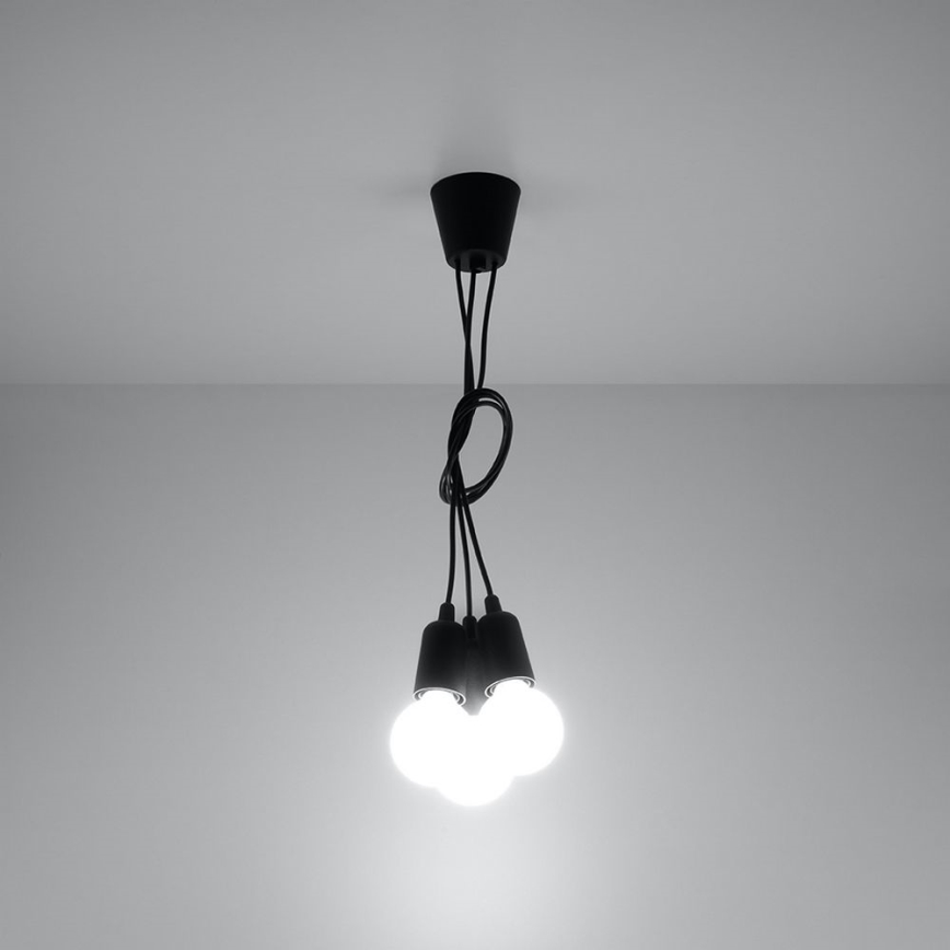 Kronleuchter an Schnur DIEGO 3xE27/60W/230V