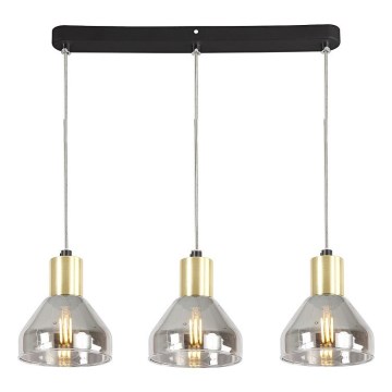 Kronleuchter an Schnur GREGORY 3xE14/40W/230V