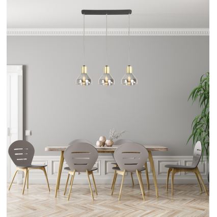 Kronleuchter an Schnur GREGORY 3xE14/40W/230V