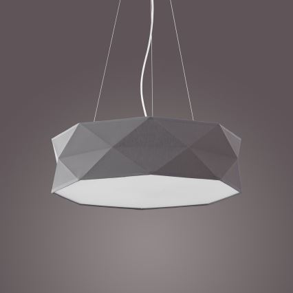 Kronleuchter an Schnur KANTOOR 1xE27/15W/230V grau
