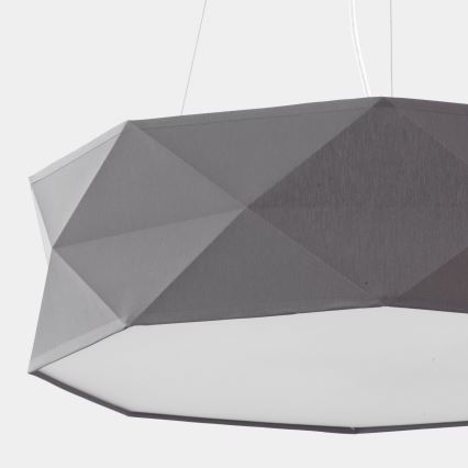 Kronleuchter an Schnur KANTOOR 1xE27/15W/230V grau