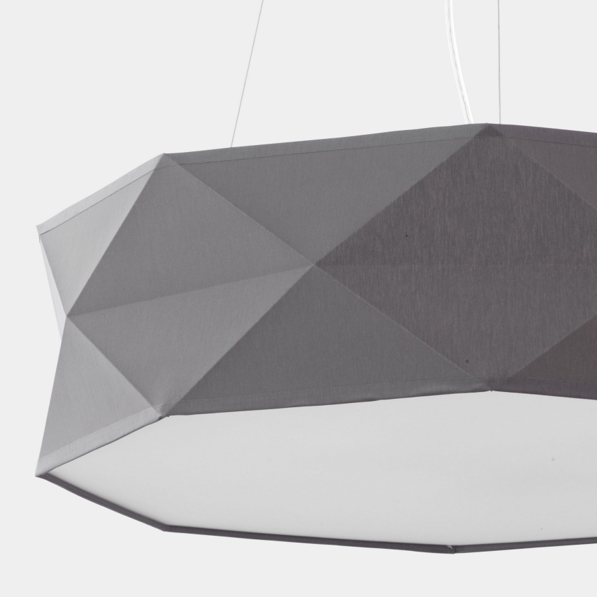 Kronleuchter an Schnur KANTOOR 1xE27/15W/230V grau