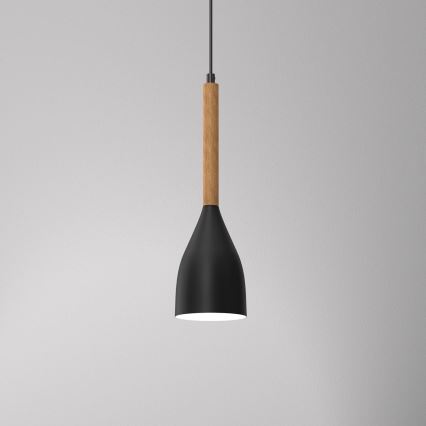 Kronleuchter an Schnur MUZA NEU 1xE27/60W/230V schwarz