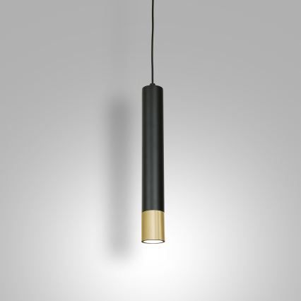 Kronleuchter an Schnur NEST 1xGU10/8W/230V schwarz/gold