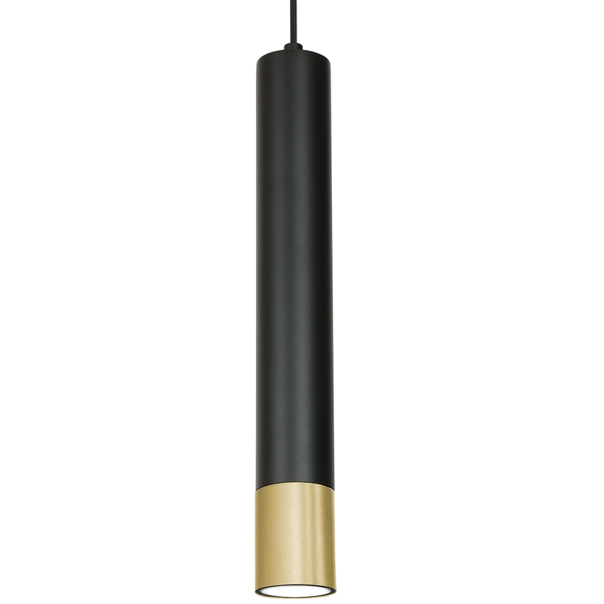 Kronleuchter an Schnur NEST 1xGU10/8W/230V schwarz/gold