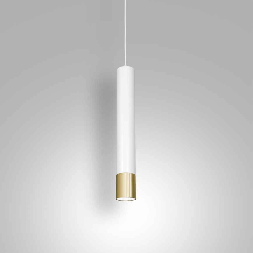 Kronleuchter an Schnur NEST 1xGU10/8W/230V weiß/gold