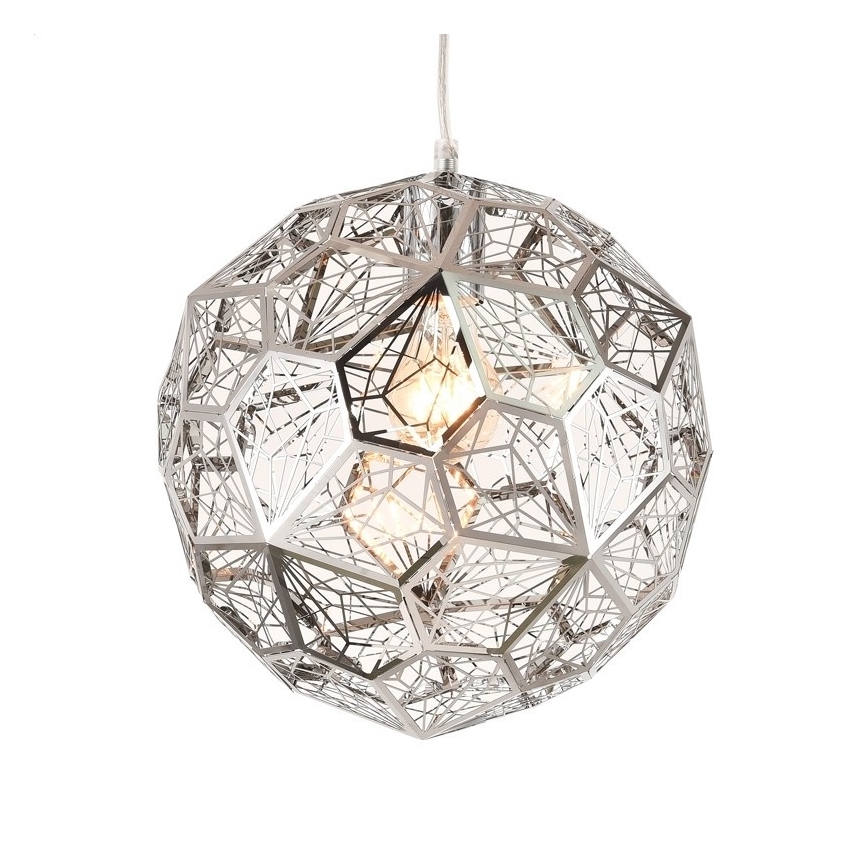 Kronleuchter an Schnur ORION 1x E27/40W/230V Chrom poliert
