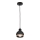 Kronleuchter an Schnur OVAL 1xE27/60W/230V schwarz