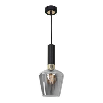 Kronleuchter an Schnur ROMA BLACK 1xE27/60W/230V