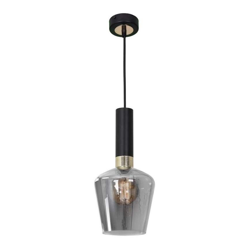 Kronleuchter an Schnur ROMA BLACK 1xE27/60W/230V