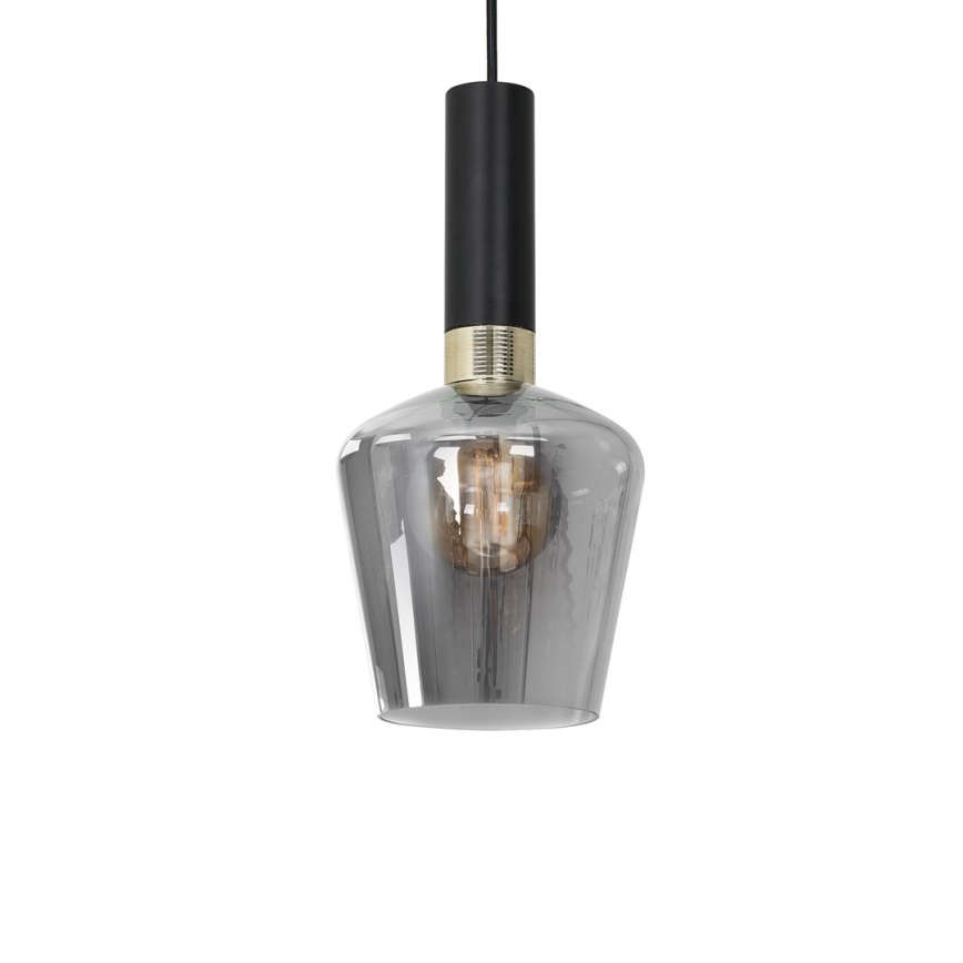 Kronleuchter an Schnur ROMA BLACK 1xE27/60W/230V