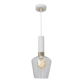 Kronleuchter an Schnur ROMA WHITE 1xE27/60W/230V