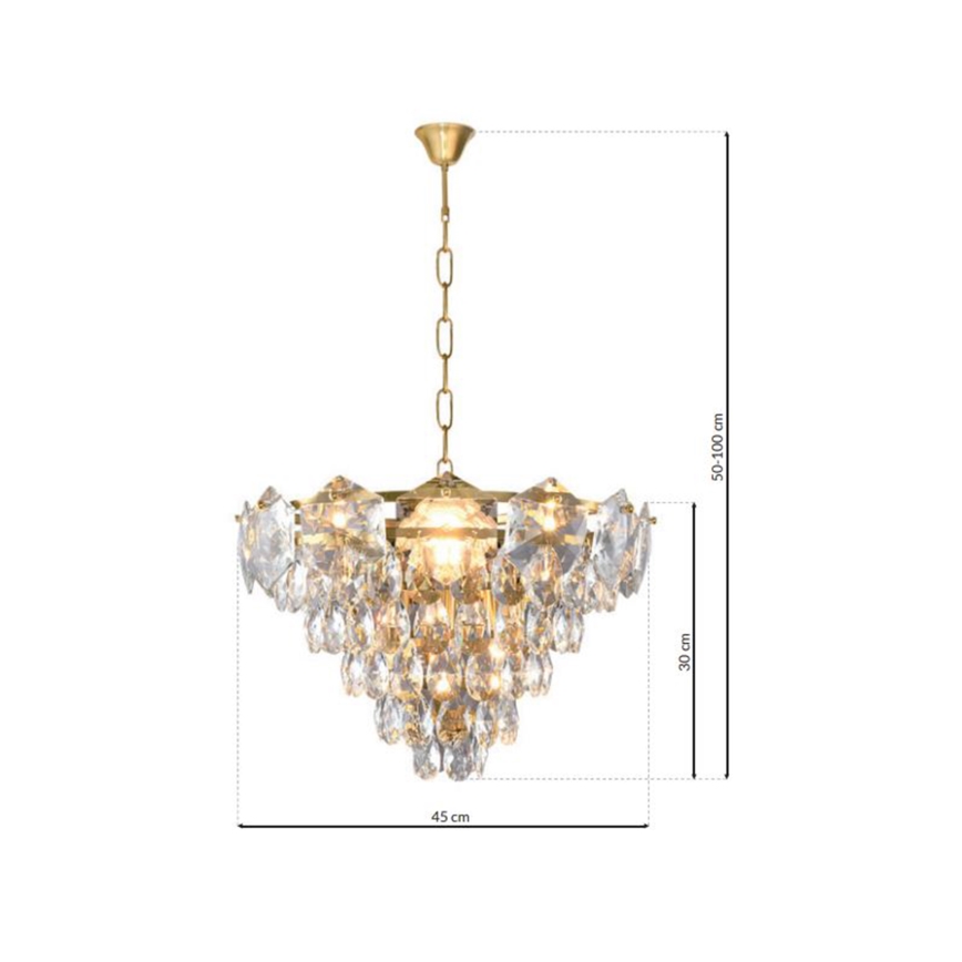 Kronleuchter an Schnur SELENA 6xE14/40W/230V golden