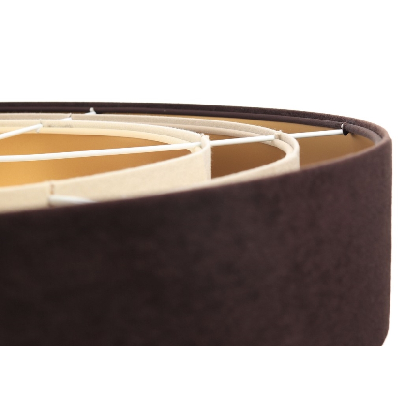 Kronleuchter an Schnur TRINITI 1xE27/60W/230V braun/beige/gold