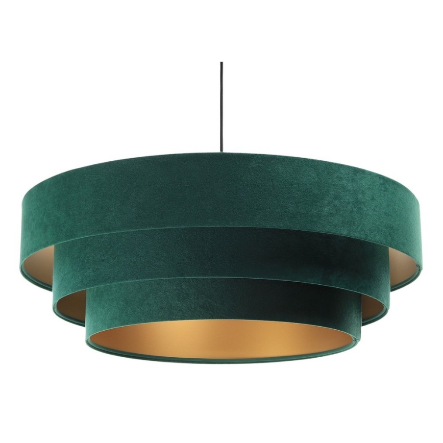 Kronleuchter an Schnur TRINITI 1xE27/60W/230V grün/gold