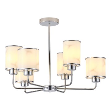 Kronleuchter an Stange 6xE27/60W/230V