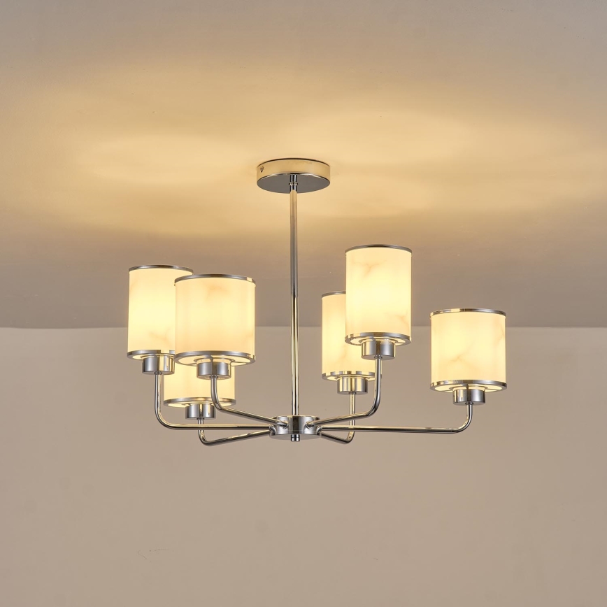 Kronleuchter an Stange 6xE27/60W/230V