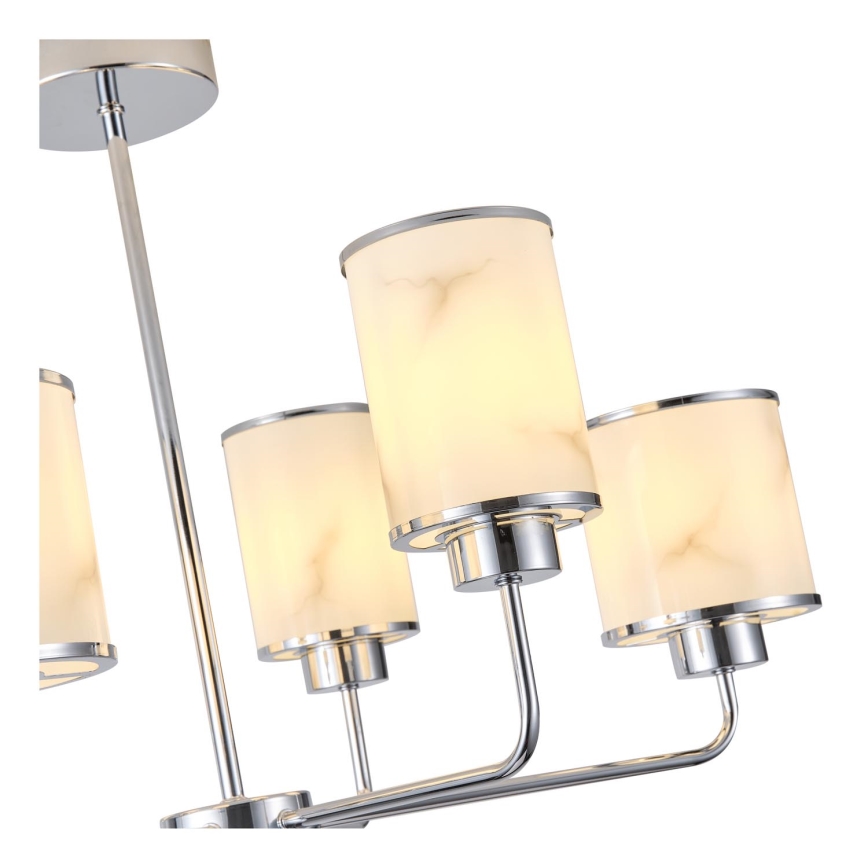 Kronleuchter an Stange 6xE27/60W/230V
