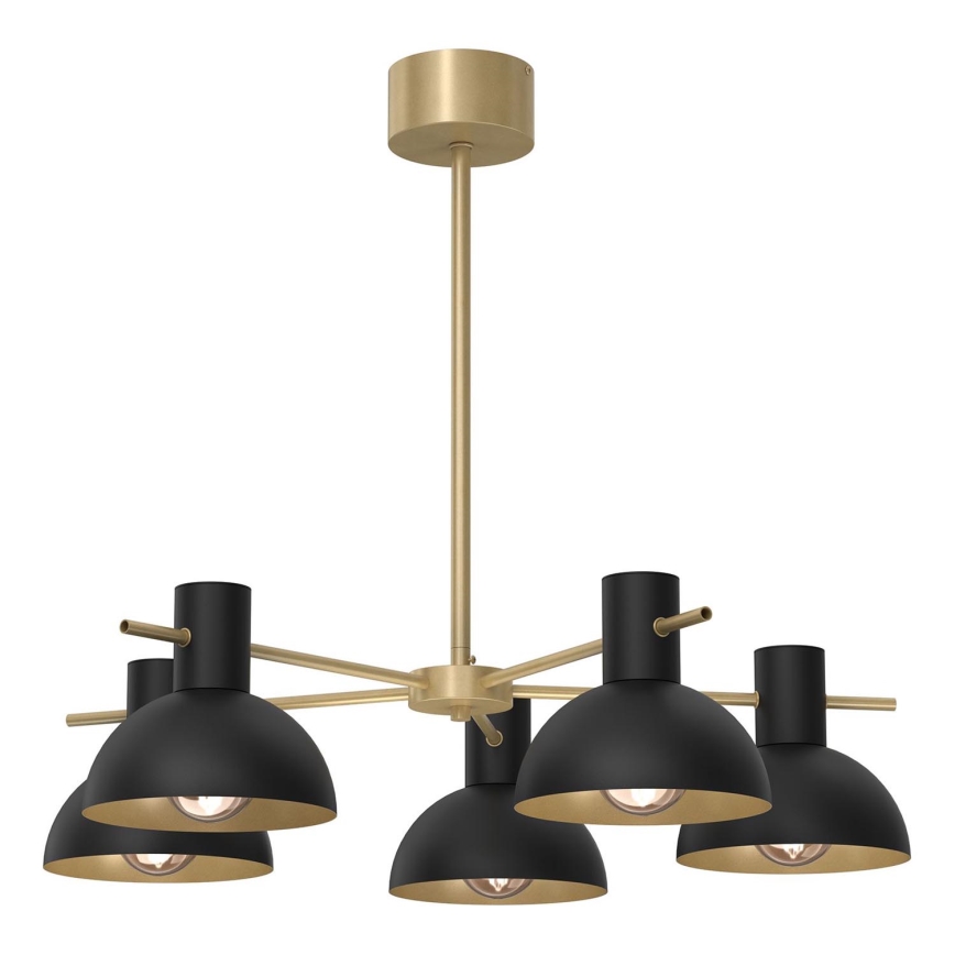 Kronleuchter an Stange ESTATE MINI 5xE27/15W/230V schwarz