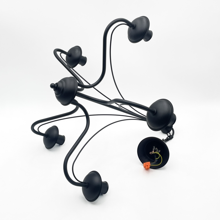 Kronleuchter ANTON an Kette 5xE14/15W/230V schwarz