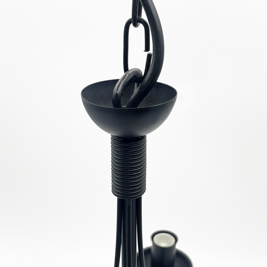 Kronleuchter ANTON an Kette 5xE14/15W/230V schwarz