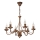 Kronleuchter ANTON an Kette, 6xE14/60W/230V, Bronze