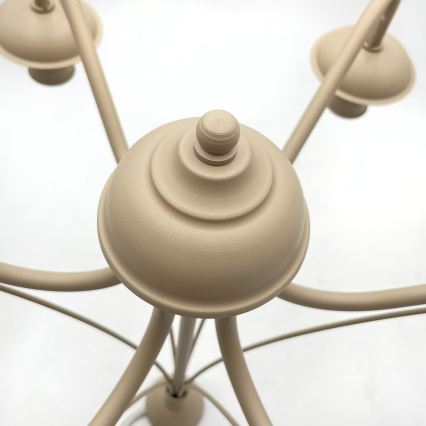 Kronleuchter ANTON mit Kette 6xE14/60W/230V beige