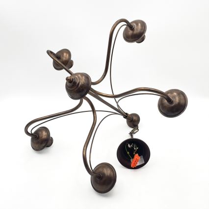 Kronleuchter ANTON mit Kettenaufhängung 5xE14/15W/230V bronzefarben