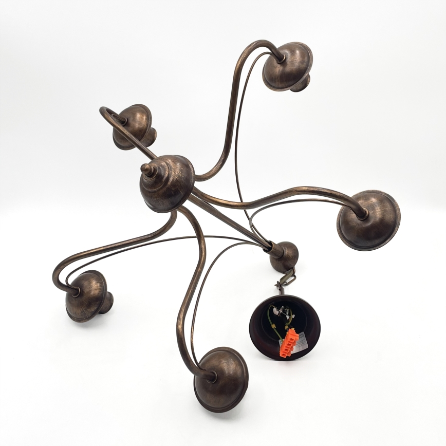 Kronleuchter ANTON mit Kettenaufhängung 5xE14/15W/230V bronzefarben