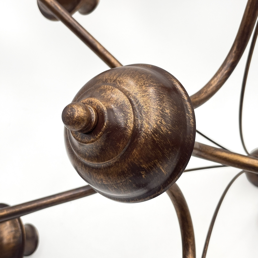 Kronleuchter ANTON mit Kettenaufhängung 5xE14/15W/230V bronzefarben