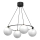 Kronleuchter BALLO 4xE27/15W/230V schwarz/weiß