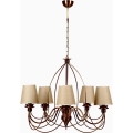 Kronleuchter CLASSIC 5xE14/40W/230V Bronze/Beige
