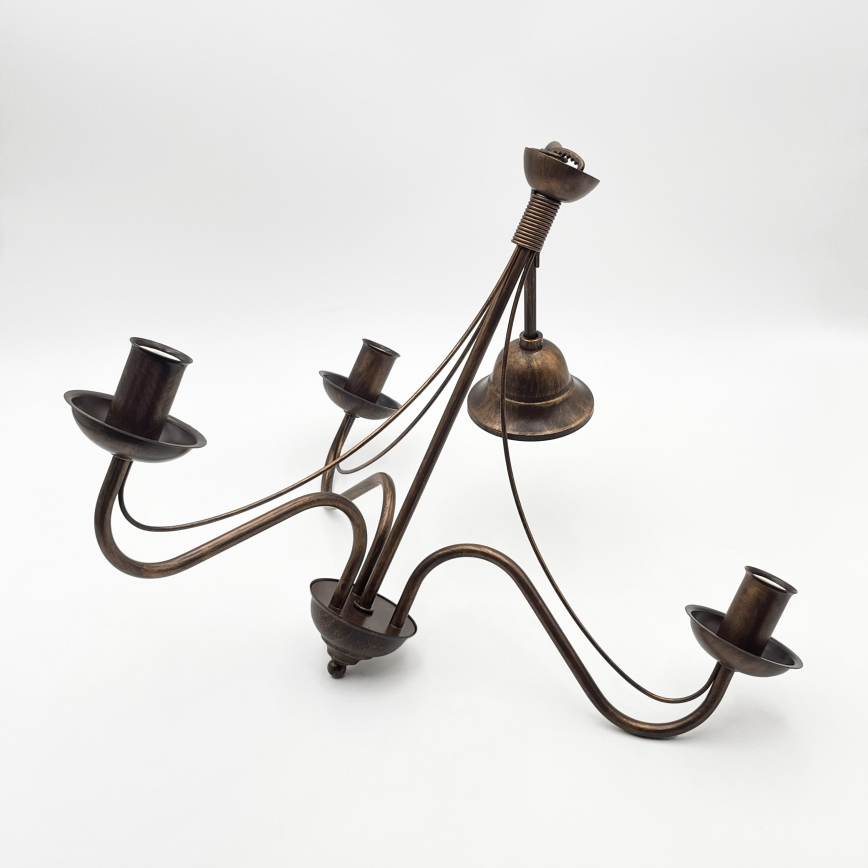Kronleuchter mit Kette ANTON 3xE14/15W/230V Bronze