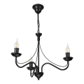 Kronleuchter mit Kette ANTON 3xE14/15W/230V schwarz