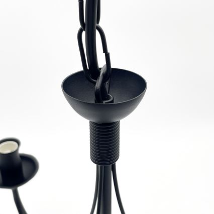 Kronleuchter mit Kette ANTON 3xE14/15W/230V schwarz