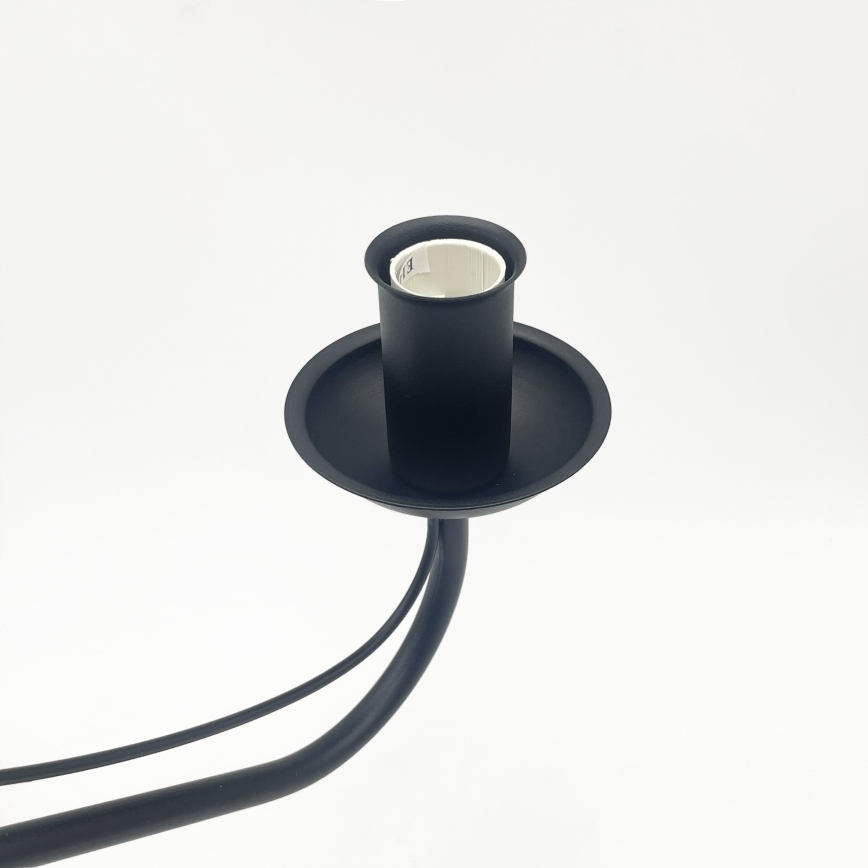 Kronleuchter mit Kette ANTON 6xE14/60W/230V schwarz