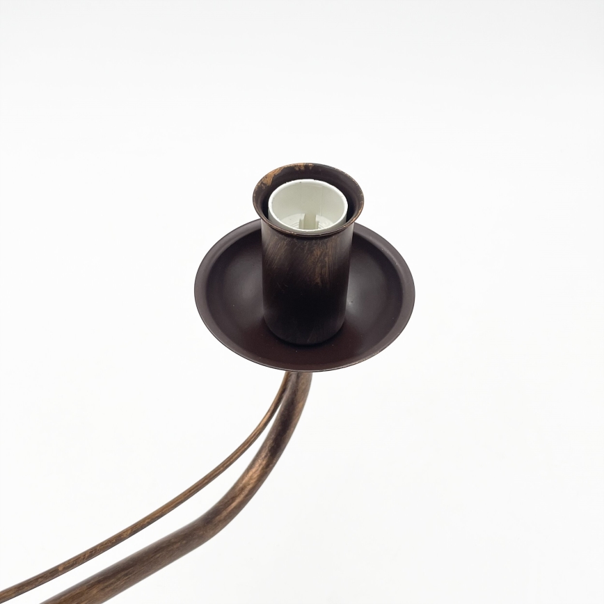 Kronleuchter mit Kette ANTON 8xE14/60W/230V bronzefarben
