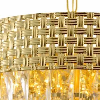 Kronleuchter mit Kette CHARLIZE 4xE14/10W/230V goldfarben