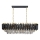Kronleuchter mit Kette CRISTAL 10xE14/10W/230V schwarz/gold