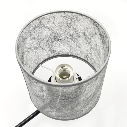 Kronleuchter mit Kette ROSA, 3x E27/60W/230V, schwarz/grau