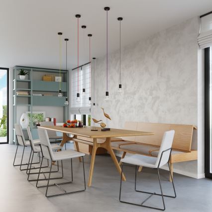 Kronleuchter na Lanku EDISON 1xE27/60W/230V orange