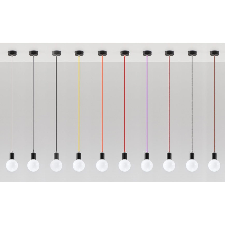Kronleuchter na Lanku EDISON 1xE27/60W/230V orange