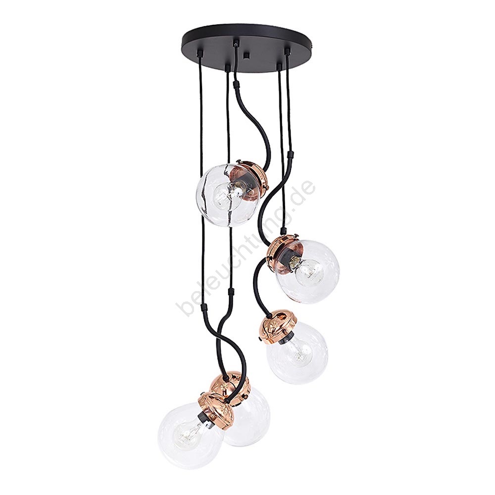 Kronleuchter NATAN 5xE27/60W/230V | Beleuchtung.de