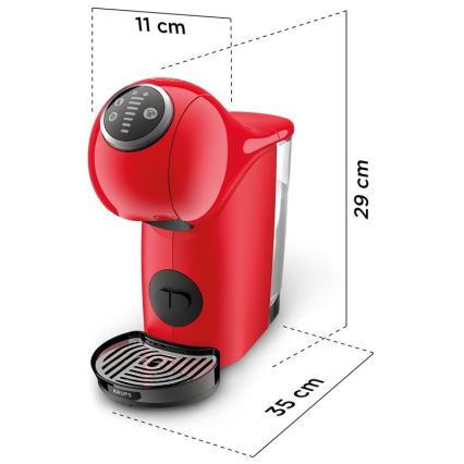 Krups - Kaffeekapselmaschine NESCAFÉ DOLCE GUSTO GENIO S PLUS 1500W rot