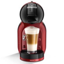 Krups - Kapsel-Kaffeemaschine NESCAFÉ DOLCE GUSTO MINI ME 1500W/230V rot/schwarz