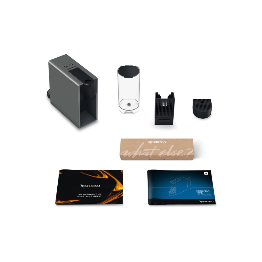 Krups - Kapsel-Kaffeemaschine NESPRESSO Essenza mini 1310W/230V grau