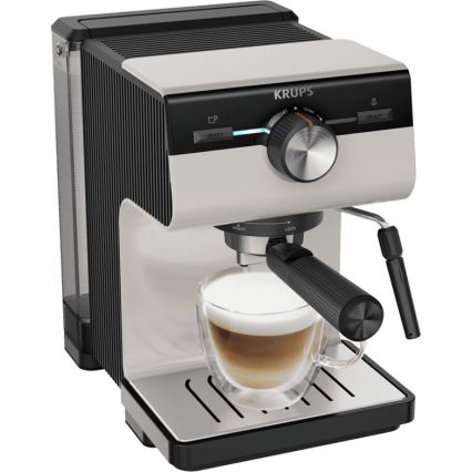 Krups - Siebträger-Kaffeemaschine für zwei Tassen AUTHENTIC 1450W/230V grau